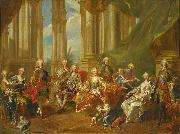 Louis Michel van Loo The family of Philip V in USA oil painting artist